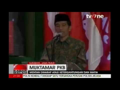 Rangkaian Muktamar PKB, Jokowi berikan pembekalan Dalam program TV ONE, 31 AGUSTUS 2014
