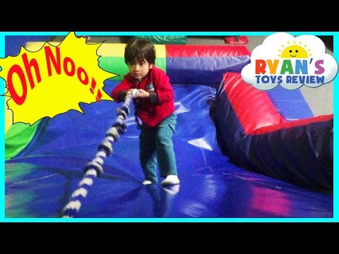 Indoor Playground with Giant Inflatable Slides for Kids Video