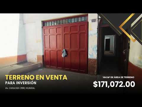 Se Vende Terreno a un paso de la Plaza de Armas de Huaral