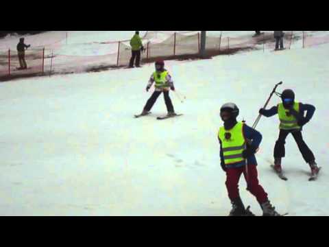 Zjazd grupy zaawansowanej Zimowisko 2016 ośrodek Pod Arkadami