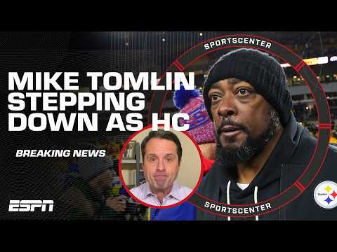 BREAKING 🚨 Mike Tomlin stepping down as Pittsburgh Steelers HC 👀 | SportsCenter
