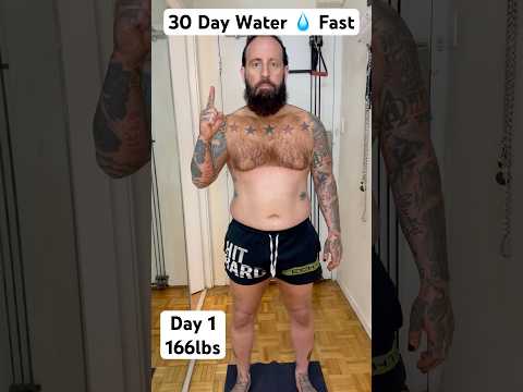30 Day Water 💧 Fast Day 1 #fast #waterfast #lukenosis