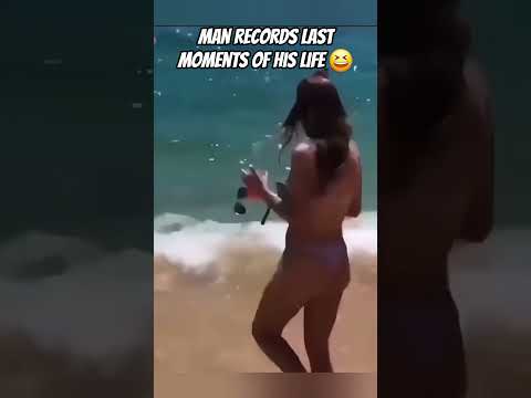 Man records his last moments! Best not to risk your life 😆 #funny #relatable ##memes