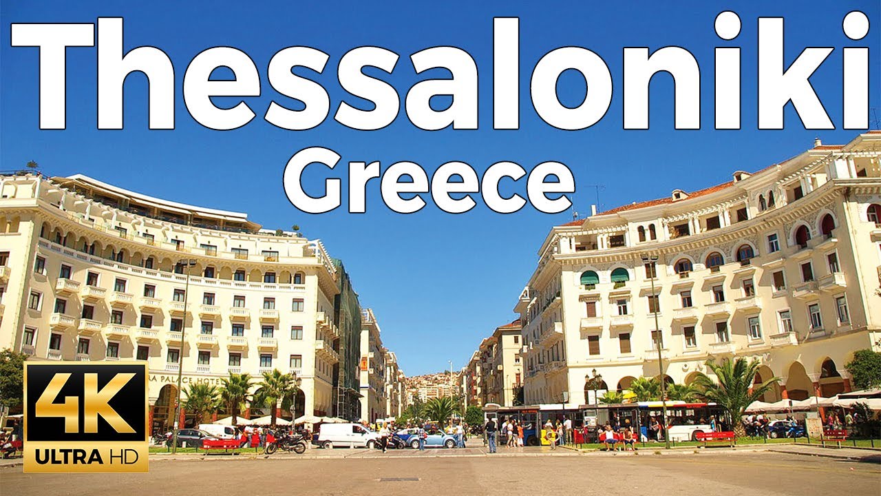 Immersive street-level walking tour through Thessaloniki, Greece, showcasing authentic urban landscapes, local architecture, and the vibrant atmosphere of the city's neighborhoods