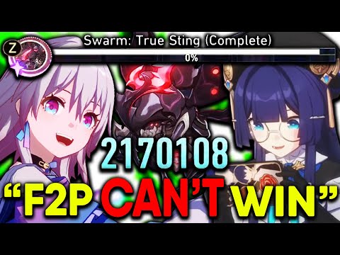 I ONLY used 2 F2P characters and SPEEDRUNNED Swarm Disaster 5.  - Honkai: Star Rail