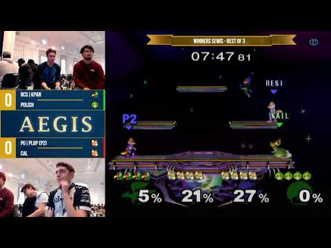 Aegis - KPAN & Polish vs. Plup (P2) & Cal - SSBM - Winners Semis - Best of 3