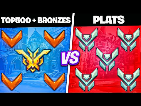Can a Top 500 CARRY 4 Bronzes vs 5 Platinums in Overwatch 2?!