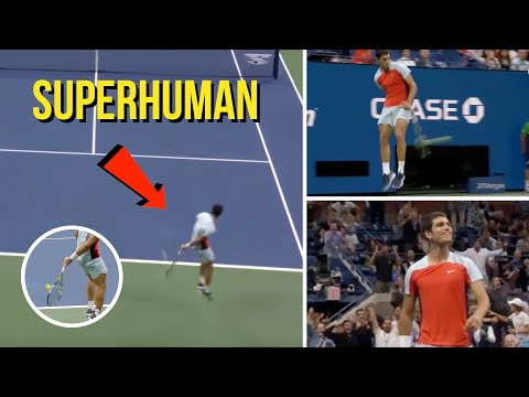 Carlos Alcaraz ● 20 "Superhuman" Points That Prove He's From a Different Planet!