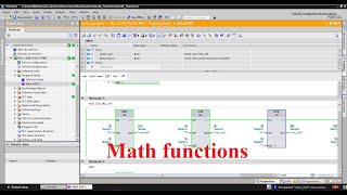 TIA Portal math functions (MOD, ABS, MIN, MAX, LIMIT, NEG, INC, DEC, ADD, SUB, MUL, DIV etc.)