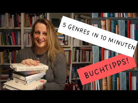 5 genres in 10 minutes - book tips!