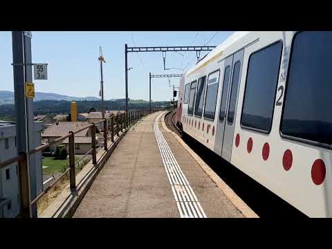 TPF RABe 527 departing Neyruz FR