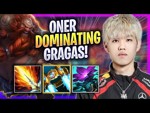 ONER DOMINATING WITH GRAGAS! - T1 Oner Plays Gragas JUNGLE vs Zac! | Season 2024