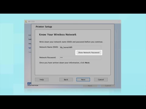 Connecting Your Printer to a Wireless Network Using the Control Panel