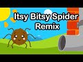 ITSY BITSY SPIDER REMIX | Dance & Action Kids Song | Nursery Rhymes🕷️🌧️