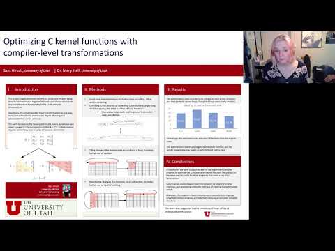 Optimizing C kernel functions with compiler-level transformations | UROP Poster Presentation