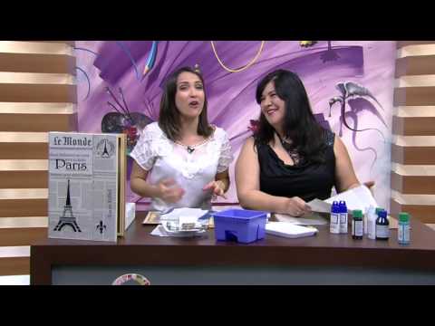 Mulher.com - 19/10/2015 - Decoupagem em madeira com jornal - Celia Bonomi - PT1