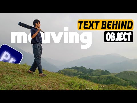 How To Add Text Behind Moving Object In Premiere Pro 2023
