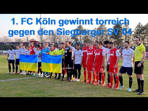 Siegburger SV | Freundschaftsspiel gegen 1. FC Köln | 23.03.2022 | die Tore | die Highlights