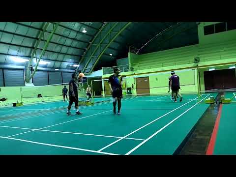 Badminton match : Riki/Bapa vs Rito/Gray@beben