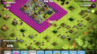 Clash of Clans, King does impressive 5 wall leap! classic egg.