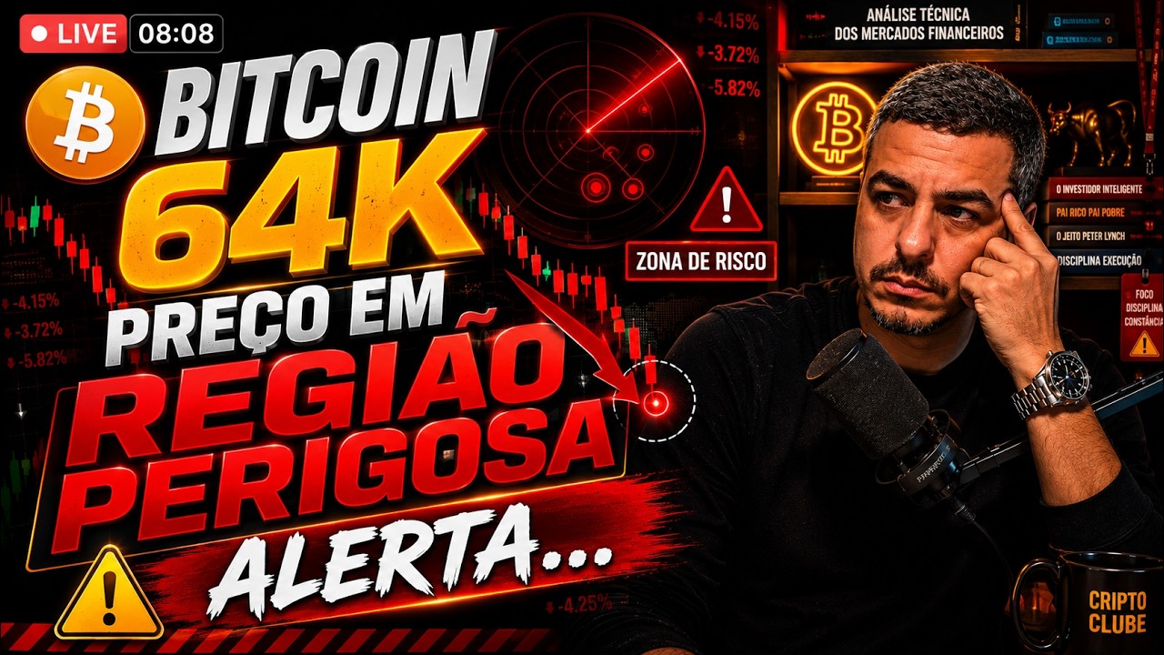 Bitcoin 64k - Região Importante Hoje - Analisando Ações Mercados e ETFs - Day Trade Cripto