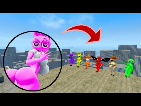 Battle Royale: MISS PINKI SPUNKI VS SCP-096 VS BIG TOWER In Garry’s Mod!