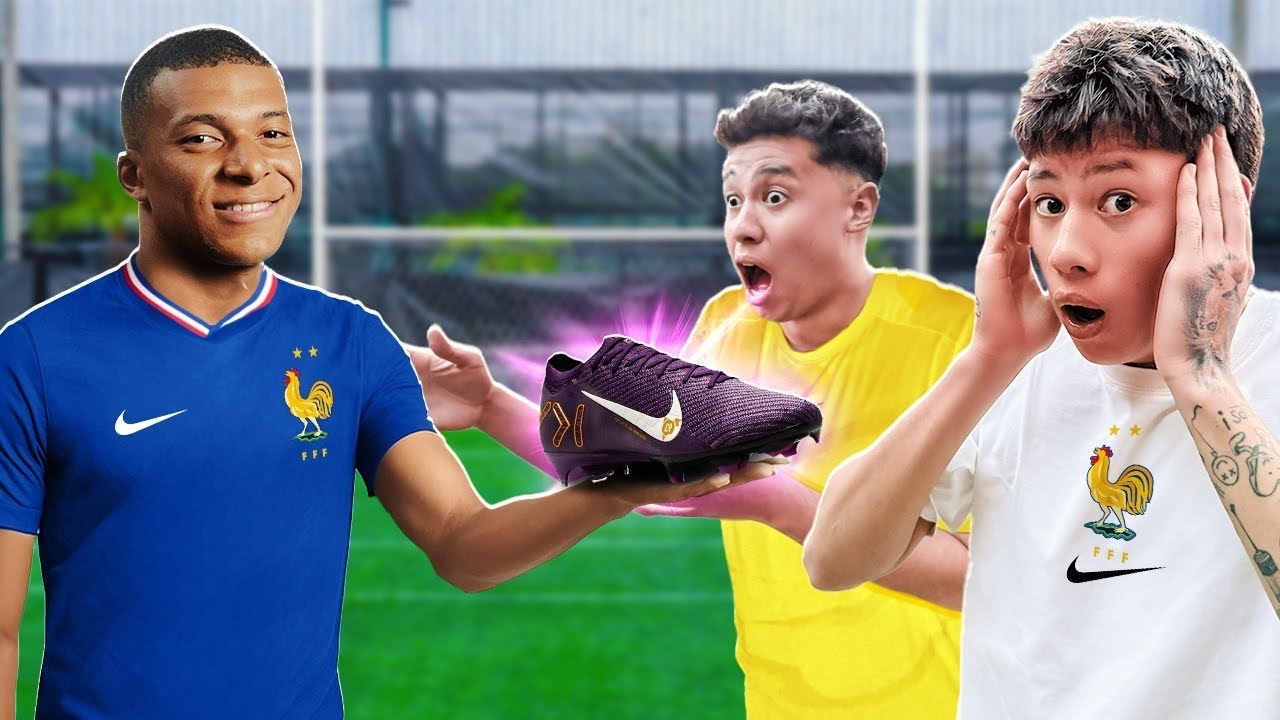 O MBAPPÉ DEU A NOVA CHUTEIRA DELE PARA O CAMPEÃO DESSE DESAFIO! 😱