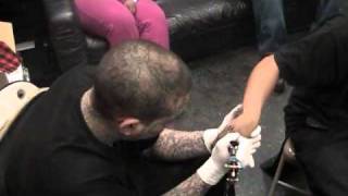 "Exclusive" OJ Da Juice Man gettin *TATTED* by Monster