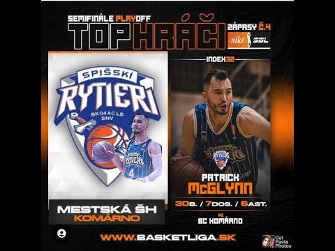 Spisski Rytieri Four Mcglynn 30 pt 7 reb 6 asts v Komarno Nike SBL Semis gm 4 in Slovakia April 2023
