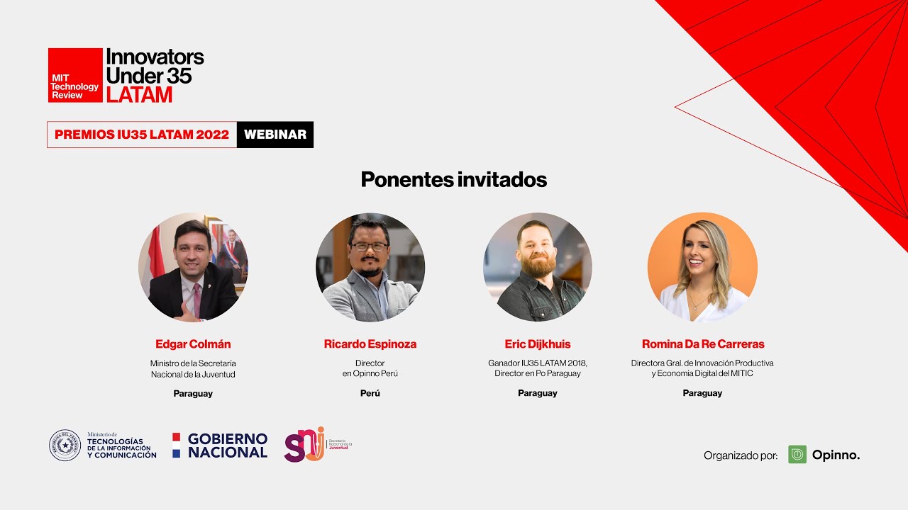 Webinar premios Innovators Under 35 LATAM 2022