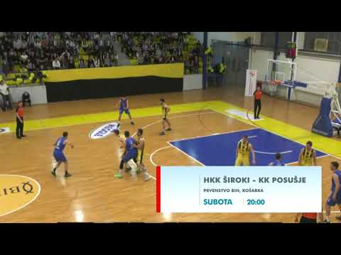 RTV HB | HKK Široki - KK Posušje , Prvenstvo BiH - najava
