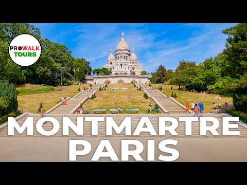 Montmartre, Paris Walking Tour 4K - with Captions!