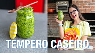 TEMPERO CASEIRO COM SAL | Receita com cebola, alho, salsinha, cebolinha | Verônica Laino
