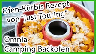 Ofen-Kürbis von "just Touring" | Omnia Camping Backofen | Kochen & Backen mit Ceranfeld im Zelt