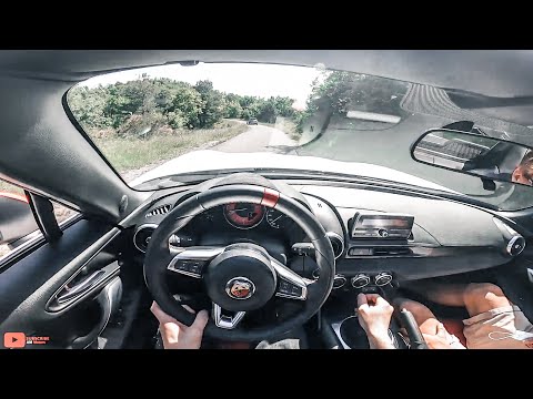 Abarth 124 spider 200Hp - POV test ride (4K)