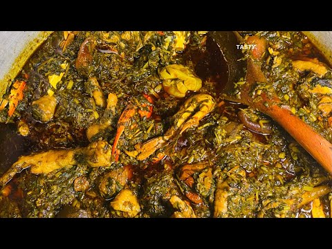 How to Make Liberian Red Oil Potatoes Greens | Easy step by step recipe |