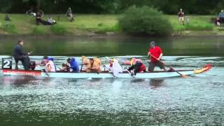 preview picture of video 'Drachenboot-Rennen am Edersee in Herzhausen'