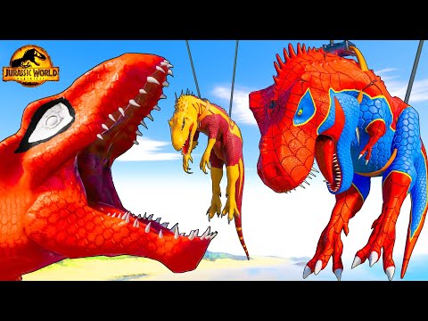 T-REX vs ALL LARGE AND MEDIUM CARNIVORE DINOSAURS - Jurassic World Evolution 2