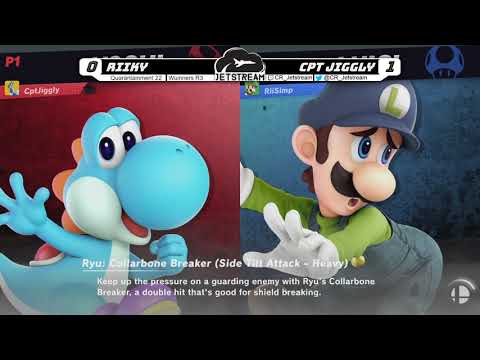 Quarantainment 22 Wuinners R3 - Riiky (Luigi) Vs. Cpt Jiggly (Yoshi) Smash Ultimate - SSBU