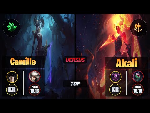 Khan CAMILLE (Top) [Grasp of the Undying] VS AKALI - Master KR Patch 10.16