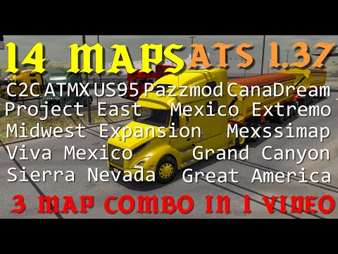 14 Maps in 3 Combos - ATS 1.37 - Setup Guide