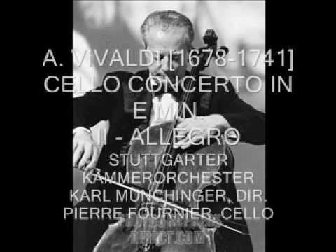 Pierre Fournier plays Vivaldi - Cello Concerto in E minor