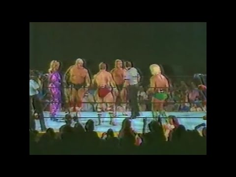 Dusty Rhodes & Ron Garvin vs Ric Flair & Arn Anderson   Worldwide Feb 22nd, 1986