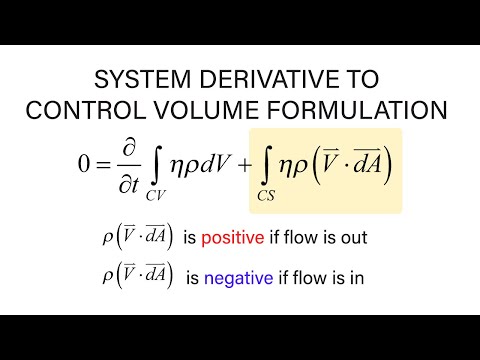 Introductory Fluid Mechanics L8 p2 - Conservation of Mass - Control Volume Formulation