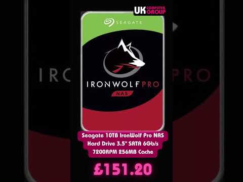 Seagate 10TB IronWolf Pro NAS Hard Drive 3.5&quot; SATA 6Gb/s 7200RPM 256MB Cache £151.20 w/code. 👇🔥🔥
