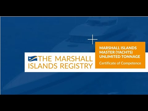 RMI’s Master (Yachts) Unlimited Tonnage Certificate of Competency (CoC)