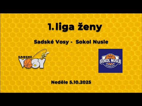 2025-26 1. liga ženy Sadské Vosy - Sokol Nusle