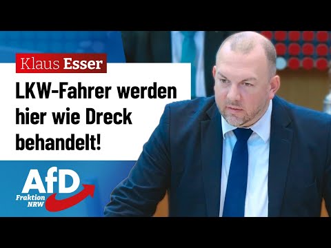 Truck drivers are treated like dirt by the government! – Klaus Esser (AfD)