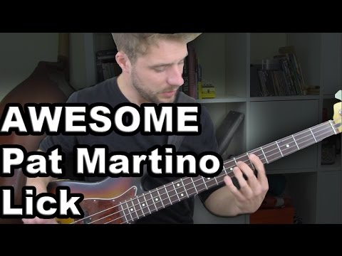 Awesome Pat Martino lick on BASS! - Phil De Hovre