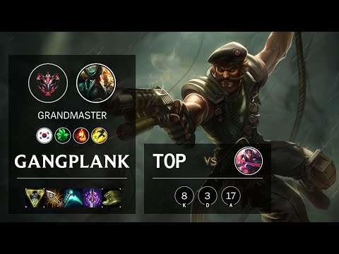Gangplank Top vs Irelia - KR Grandmaster Patch 10.20